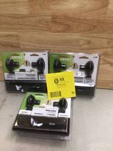 Prime-Line Steel, Classic Bronze, Interior Door Lock Lock-Set Open box