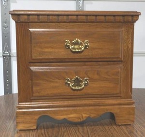 lot 46 image: wood night stand