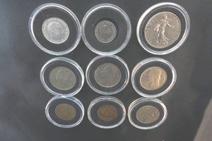 lot 88 image: currency Centimos, Cent, Franc, Pfenning