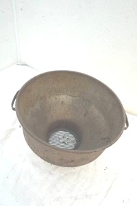 lot 131 image: antique milk strainer