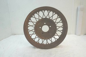 lot 153 image: antique tire rimgarden art