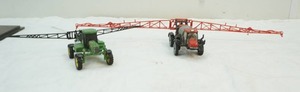 lot 202 image: 164 scale die cast John Deere and Case tractors