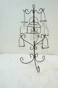 lot 248 image: votive candle wire stand