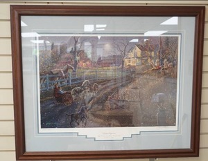 lot 263 image: framed and matted James A. Meger print