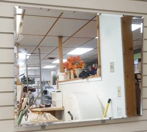 lot 265 image: beveled wall mirror