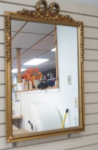 lot 266 image: framed ornate wall mirror
