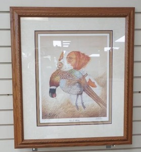lot 268 image: framed and matted Carl Milechar print