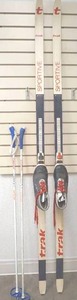 lot 313 image: Trak Glide cross-country skis with poles