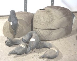 lot 316 image: large goose decoys