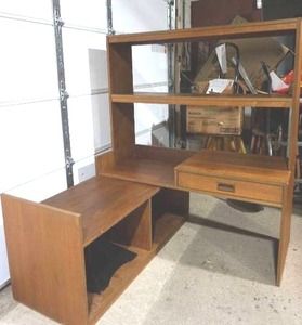 lot 320 image: solid wood entertainment center