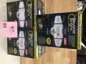 Beyond Bright Motion Activated Wired LED Flood Light 21009 (3 units) open box