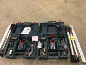 Bosch 800 ft. Rotary Laser Level Kit Self Leveling with Hard Carrying Case (2 units) customer returns one of the mmissingdamage pcs review pictures open box