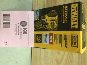DEWALT ATOMIC 20-Volt MAX Cordless Brushless Compact 14 in. Impact Driver (Tool-Only) Open box