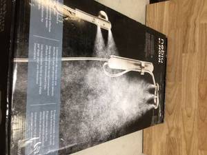MOEN Nebia 1-Spray 8 in. Dual Shower Head and Handheld Shower Head with Magnetic Dock in Spot Resist Brushed Nickel