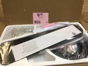 Unbranded Hugger 52 in. LED Indoor Black Ceiling Fan with Light Kit