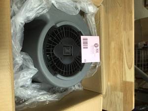 B-Air 12 HP Air Mover for Janitorial Water Damage Restoration Stackable Carpet Dryer Floor Blower Fan in Grey