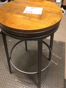 American Woodcrafters Filmore 30 in. Grey Swivel Bar Stool