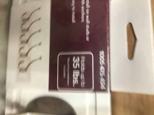Home Decorators Collection 27 in. White Rack with 5 Satin Nickel Hooks