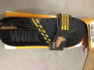 COPPER FIT Work Gear 1-Size Black Insoles Fits Most