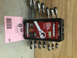 Husky Reversible Ratcheting SAE Combination Wrench Set (7-Piece)