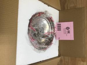 Home Decorators Collection Mcclelland 10 in. 1-Light Polished Nickel Vintage Schoolhouse Semi-Flush Mount with Clear Glass Shade