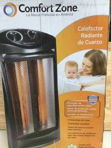 Comfort Zone 1500-Watt Electric Quartz Infrared Radiant Tower Heater