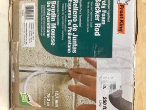 Frost King 12 in. x 250 ft. Grey Poly Foam Caulk Saver Contractor Pack