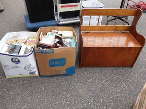 Toy Box Bench Full Of Childrens Books & 2-Boxes Of Other Books