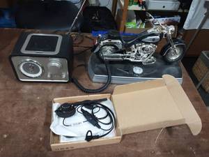 Crosley AMFM Radio-Works, Harley Davidson Landline Phone & Arama Telephone Headset