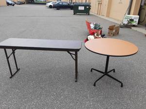 2-Tables-18x60x30T, 36 Round X 30T