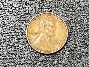 lot 44 image: 1935 Lincoln Wheat Cent Die Break Error