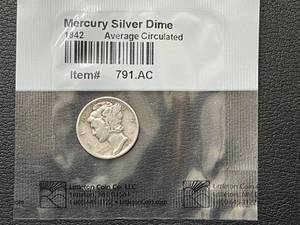 lot 50 image: 1942 Mercury Dime