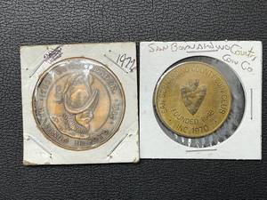 lot 52 image: Florida and California Tokens