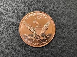 lot 59 image: 1 Ounce .999 Fine Copper Round