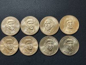 lot 70 image: 8 Presidential Dollars