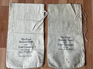 lot 71 image: The Fargo National Bank and Trust Company Coin Bags