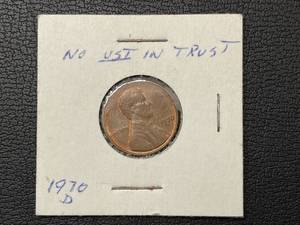 lot 74 image: 1970-D Lincoln Error Cent