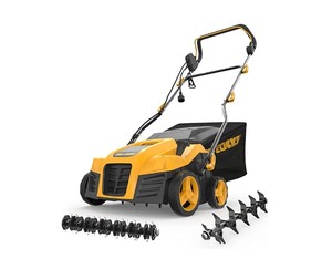 lot 1 image: NEW Rock & Rocker Electric Dethatcher Scarifier