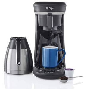 lot 18 image: NEW Mr. Coffee Pod  10-Cup Space Saving Combo Brewer