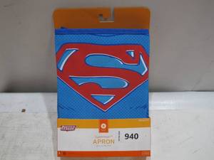 lot 940 image: Mr. Bar-B-Q SuperMan Character Cooking Aprons Barbeque