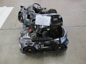 lot 617 image: Pallet of 3 NON-WORKING Batman Ride On Cars, 6V Electric Vehicle