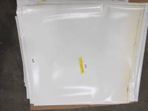 lot 635 image: NEW Vinyl Tarp - 10 x 20  White  White Vinyl Tarp - 20 oz. Heavy Duty
