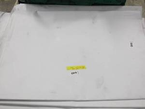 lot 640 image: NEW Vinyl Tarp - 10 x 15  White  White Vinyl Tarp - 10 oz. Lightweight Duty
