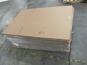 lot 643 image: Pallet of Brand New Cardboard Oversized Boxes from Uline - Roughly 65 Boxes