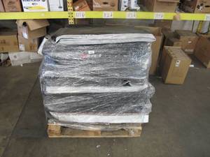 lot 644 image: Pallet of 35 PE Vinyl Billboard Tarps - Roughly all are 14 ft x 48 ft 5 oz. B Grade with Channels - 774 lbs