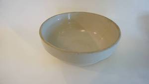 lot 3 image: Large Red Wing Stoneware  Pottery Bowl-As Is