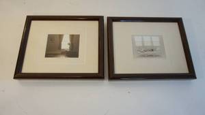 lot 56 image: Pair of signed photograph prints 11 x 9 Rocking Chair Nude and Patricia Nude