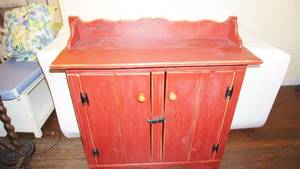 lot 80 image: Beautiful handcrafted painted pine Jelly cabinet