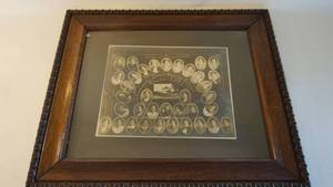 lot 132 image: Conrardy Dressmaking School Exira Iowa 25 x 22 framed print
