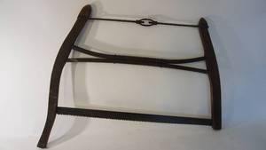 lot 181 image: Vintage Antique Cross Cut Wood Buck Saw 28 Blade